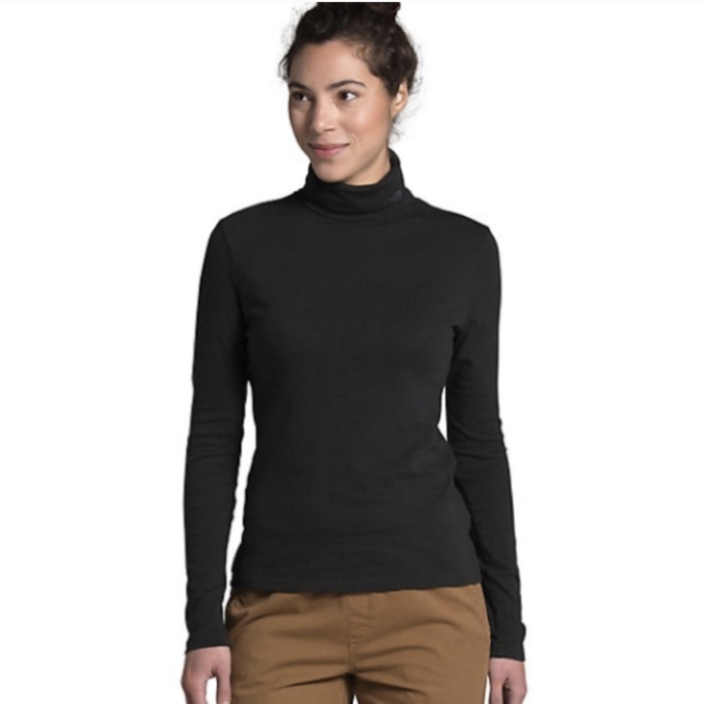 The North Face Wool Fitted L/S Turtleneck Size XL Charcoal Grey NF0A7WD EUC